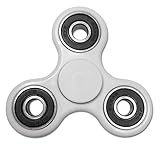NEWBEA Hand Spinner Tri-Spinner Fidget Spinner Toy Stress Reducer - Perfect For ADD, ADHD, Anxiety, and Autism Adult Children (Three wings white)