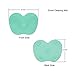 Brush Cleaning Pad, LORMAY Makeup Brush Cleaning Mat Set of 3 Portable Makeup Brush Scrubbers, Makeup Brush Cleaner Pad Kit (Mint Green)