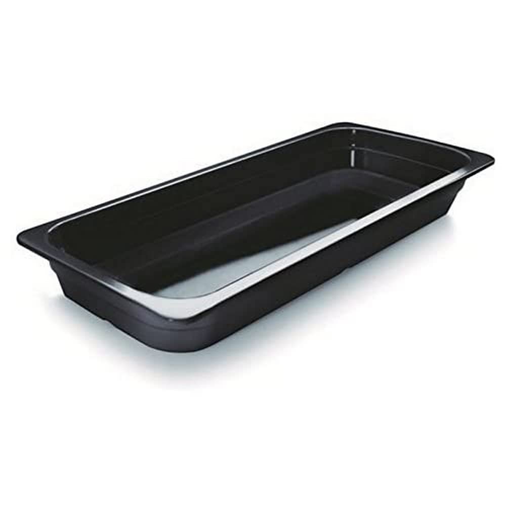 Lacor 66765J GN 2/4 Melamine Container, 16 x 53 x 6.5 cm, Black