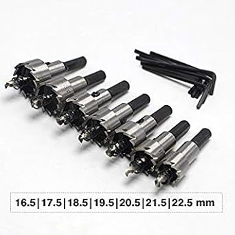 Generic 7P/16.5-22.5mm Core Drill Bit Metal Hole Saw High Speed Steel Core Special for HSS Stainless Steel