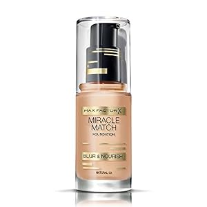 Image of Max Factor Miracle Match Foundation, No. 50 Natural
