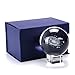 OwnMy Galaxy Crystal Ball Glass Sphere Display Globe Paperweight Healing Meditation Ball with Clear Stand for Creative Gift (3