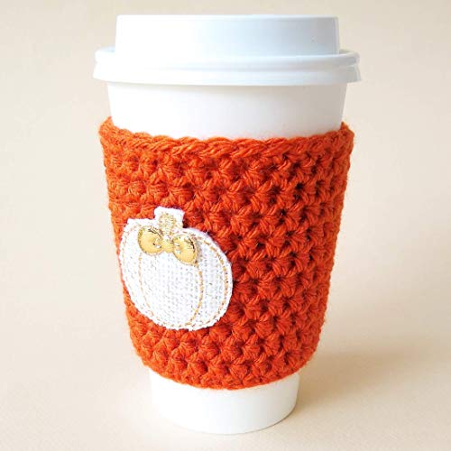 Pumpkin Spice Reusable To Go Cup Sleeve - Thumbnail 2
