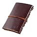 Daily Notebook, CWKTITI Vintage Retro Classic PU Leather Cover Bound Notebook Bookmarks with Metal Helm and Anchors for Diary & Journal.(Coffee)