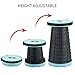 Aoblah Retractable Stool Lightweight Portable Folding Stool Height Adjustable Telescopic Stool Foldable Collapsible Stool Small Telescoping Portable Stool Seat for Camping Travel(Black)thumb 4
