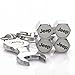 DR Wrench Keychain Chrome Tire Valve Stem Caps for Jeep