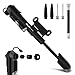 Mini Bike Pump & Ball Pump 120 PSI Air Bicycle Frame Pump with Pressure Gauge for Presta & Schrader Valve Bicycles, Soccer Ball, Basketball, Volleyball, Balloons