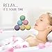 Ahoovah Bath Bombs Spa Kit – XX Large Lush Aromatherapy Bath Fizzies, Handmade Vegan Organic Essential Oils & Shea Butter Skin Moisturizing, Luxury Gift Set for Women Kids Mom Teens Men (6 x 4.2 Oz)