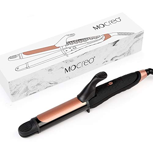 MOCREO Straightener and Curler, Mini Flat Iron Curling Iron Professional 2 in 1 Ceramic Tourmaline Coated Straightening Curling Iron Travel Dual Voltage(BLACK)