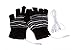 Lsgoodcare Black USB Fingerless Heating Knitting Hands Warm Gloves Gloves