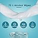 Alcohol Detergent Wipes for Adult (4 Packs,200 Wipes),Large Handi-Pack Wet Wipes(8