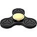 The Anti-Anxiety 360 Fidget Spinner [ALLOY METAL] Tri Spinner Figit Hand Toy for Relieving ADHD, Anxiety, Boredom Spins 3-5 Minutes (Black)