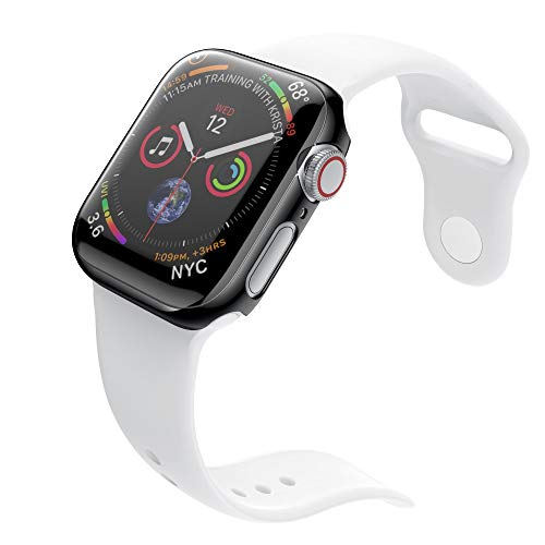 Ultra Thin Cases Cover,Saying For Apple Watch 4 44mm Cases Protective Bumper Perfectly Replace organizer (Black)