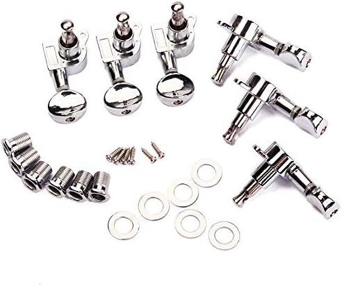 difcuyg5Ozw 6Pcs 6R Electric Acoustic Guitar Strings Tuning Pegs Screws Keys Machine Heads Tuners Instruments Accessories Silver