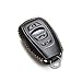 Vitodeco Leather Smart Key Fob Case Cover Compatible with Subaru Forester, Impreza, Outback, WRX, BRZ, XV Crosstrek, Ascent, Solterra 2014 - 2025 (4-Button, Black)