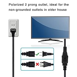 2 Prong Extension Cord 1 to 2 Y Splitter