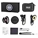 Cell Phone Camera Lens Kit - VIEWOW 4K HD 7 Optical Glasses 15X Macro 0.45X Wide Angle Phone Lens Kit with LED Light and Travel Case, Compatible with iPhone X/XS/8/7 Plus Samsung Pixel