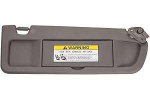 HIMIKI Right Passenger Side Sun Visor Sunvisor Compatible with 2006 2007 2008 2009 2010 2011 Honda Civic Replaces# 83230-SNA-A01ZA 83230-SNA-A01ZB, Dark Gray