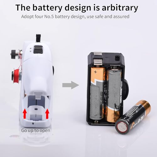 Máquina de coser a mano, mini máquina de coser eléctrica portátil, doble hilo, equipada con aguja e hilo, fácil de aplicar, para principiantes, aplicable a ropa, cortinas