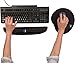 Gel Keyboard Wrist Rest Pad – Set Includes Keyboard Pad and Ergonomic Mouse Pad Wrist Support for Computers; Effective Protection for RSI & Carpal Tunnel – Black Curved Gel Palm Rests