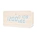 AISOUL Wi-Fi Hidden Camera Alarm Clock (Wooden Housing C- Rectangle)