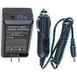 Car+Wall Battery Charger NP-BK1 for Sony CyberShot DSC-S750 S950 W180 W190 S780 S980