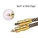 SiGuTie Optical Audio Cable 10FT,Home Theater Gold Plated Optical Cables Male to Male Braided Cord for DVD, Sound Bar, HDTV, PS3, Xbox