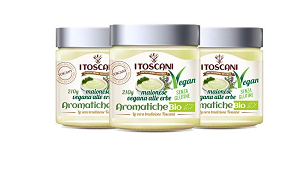 Mayonesa vegana orgánica con hierbas aromáticas, 3 paquetes ...