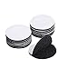 10 Pack 2.2 inch Self Adhesive Hook Loop Interlocking Tapes Dots Fastening Mounting Double Sided Sticky Tape with Sticky Backing Tape-Black Round Type