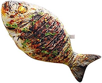 Wenasi Plush Grilled Fish Chicken Leg Toys Simulation Food Pillow Stuffed Soft Doll Kids Novelty Toys