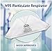 SAS Safety N95 NIOSH Approved Particulate Respirator Surgical Face Mask, Pack of 10 Individually Hygienically Sealed Masks