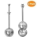 Tea Balls for Loose Tea, Kmeivol Stainless Steel Tea Infuser, Premium Tea Strainer 2 Pack, Tea Steeper Set, Tea Ball Strainer Infuser, Filters Tea Interval Diffuser for Loose Leaf, Spices, Seasonings