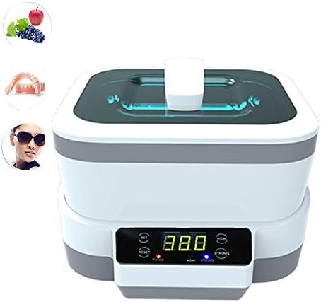 LCSJ 1.2L Ultrasonic Cleaner Sterilizer Miniature Device Glasses Baby Bottleneck Household Ultrasonic Sterilizer Dental Stomatology Instruments Gray,220v~240v