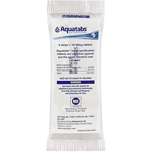 Aquatabs World's Best Water Purification Tablets for Water Treatment