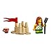 LEGO City Beachgoer Minifigure: Girl (w/Apples on Shirt & Sand Castle) 60153