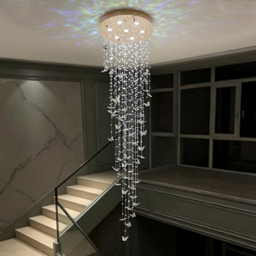 Modern Butterfly Crystal Chandelier Pendant Light