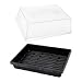 3-Set Strong Plant Growing Trays with Humidity Domes for Seed Starting, Germination and Seedling Propagation, Holds 144 Cells in Total