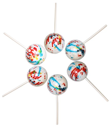 Giant Jawbreaker on a Stick Candy Gifts (6 Count - 1/3 lb each - Choices Available) 2 Full Pounds of Sucking Hard Candies