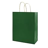 bagmad 100 Pack 5.25x3.25x8 inch Small Green Kraft