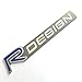 Alstickers! Gluing in The Original nameplate R Design, car Sticker (Emblem) Satin Aluminum 3.5