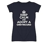 Keep Calm and Adopt Greyhound Rescue Dog T Shirt