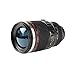Wrcibor Coffee Mug with Transparent Lid Camera Lens Cup Stainless Steel Caniam 24-105mm, 12oz …