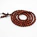 JIIUZUO 6mm108 Beads Bracelet Men Women Wood Necklace Elastic
