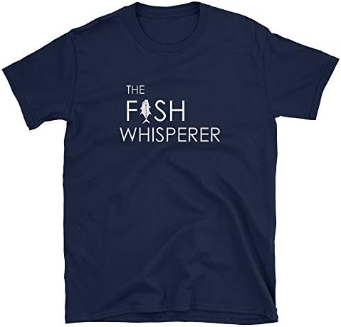 AquaticHI The Fish Whisperer T-Shirt, Designed for Fish, Coral, Aquarium, Ocean Lovers, Perfect for Both Men and Women, Simpl3 T Shirt Design for a Fashionably Basic Look (Navy, Medium)