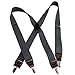 Hold-Up Suspender Company Casual Series Slate XS Suspenders for Men In the Traditional X-Back Style with USA Patented No-Slip Clips