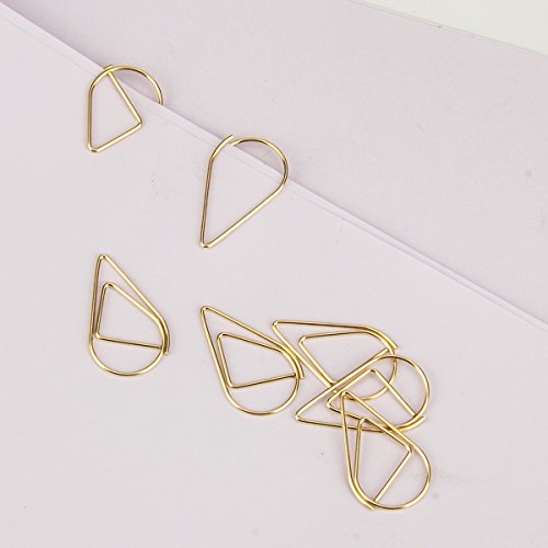 DeedyGo 250 Pcs Gold Cute Paper Clips, Smooth Steel Wire Paper Clips In Durable Box for Office Supplies School Students - (1 inch/25mm)