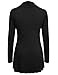 Meaneor Women's Soft Cowl Neck Long Sleeve A-Line Causal Tunic Top