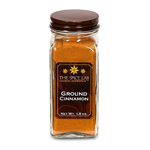 The Spice Lab Organic Cinnamon Powder Ground - Gluten Free Cinnamon Powder for Cinnamon Rolls, Apple Pie, Coffee Drinks…