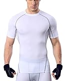 Panegy Men's Compression Short Sleeves Baselayer Underlayer Sportswear Shirt