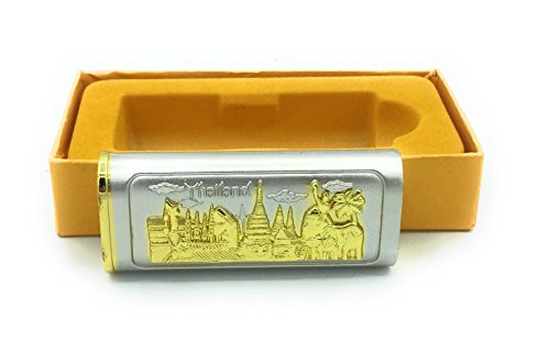WD- Thailand unique Cigarette Lighter Sheath Case Holder - Lighter sleeve Metal silver gold great Gift and Collectible